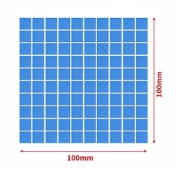 HY100-4 Thermal Pad Blue 1mm (100pcs on the sheet)