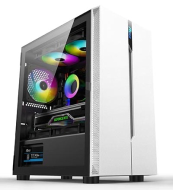 Ruix Punk M-Atx Gaming Case (White)